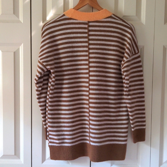 Madewell Stripe-Play Smithe Pullover Sweater in Heather Linen Size XS - Picture 3 of 8